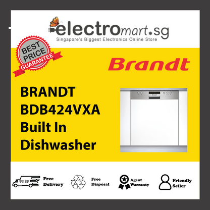 BRANDT BDB424VXA BUILT-IN DISHWASHER 14 SETTINGS