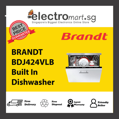 BRANDT BDJ424VLB Built In Dishwasher