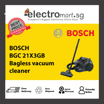 BOSCH  BGC 21X3GB Series 4 Bagless  vacuum cleaner Black