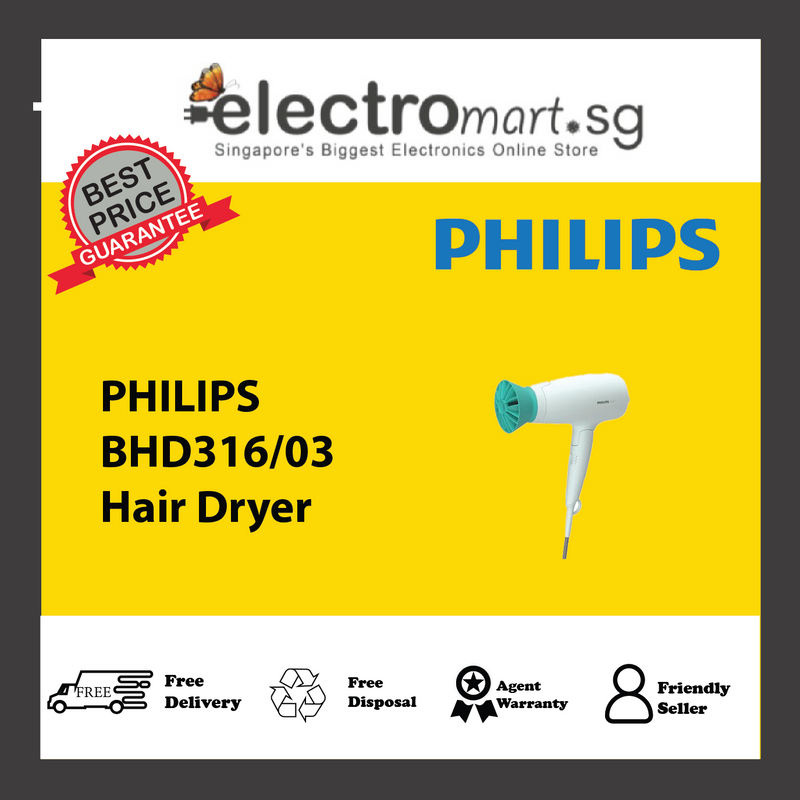 PHILIPS BHD316/03 Hair Dryer