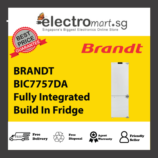 BRANDT BIC7757DA Fully Integrated Build In Fridge 242L