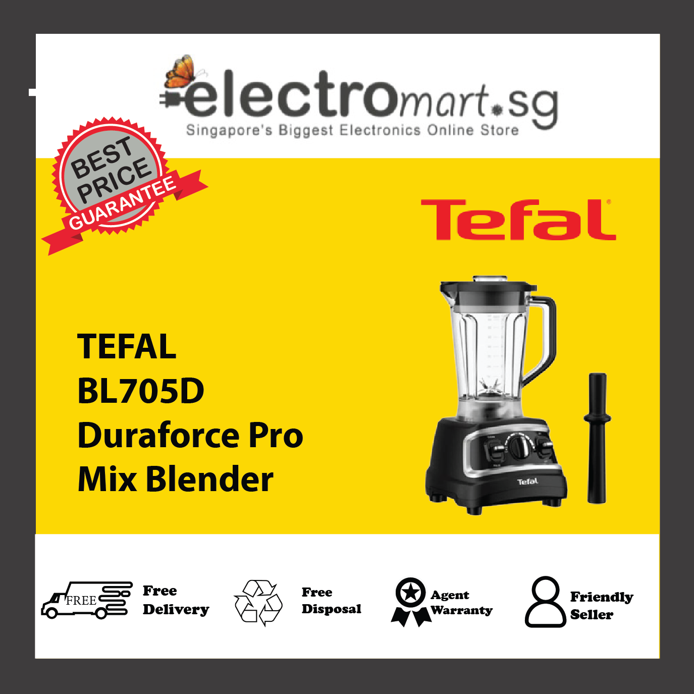 TEFAL BL705D Duraforce Pro Mix Blender