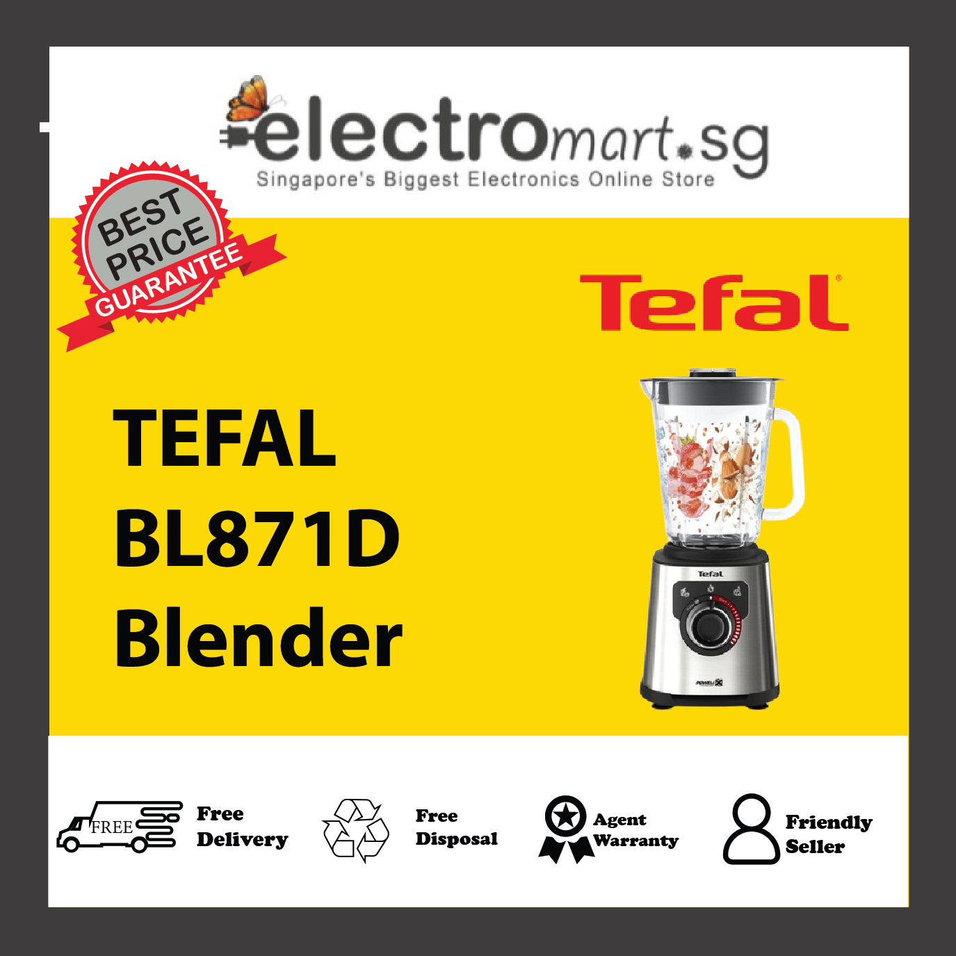 TEFAL BL871D Perfect Mix+ High Speed Blender