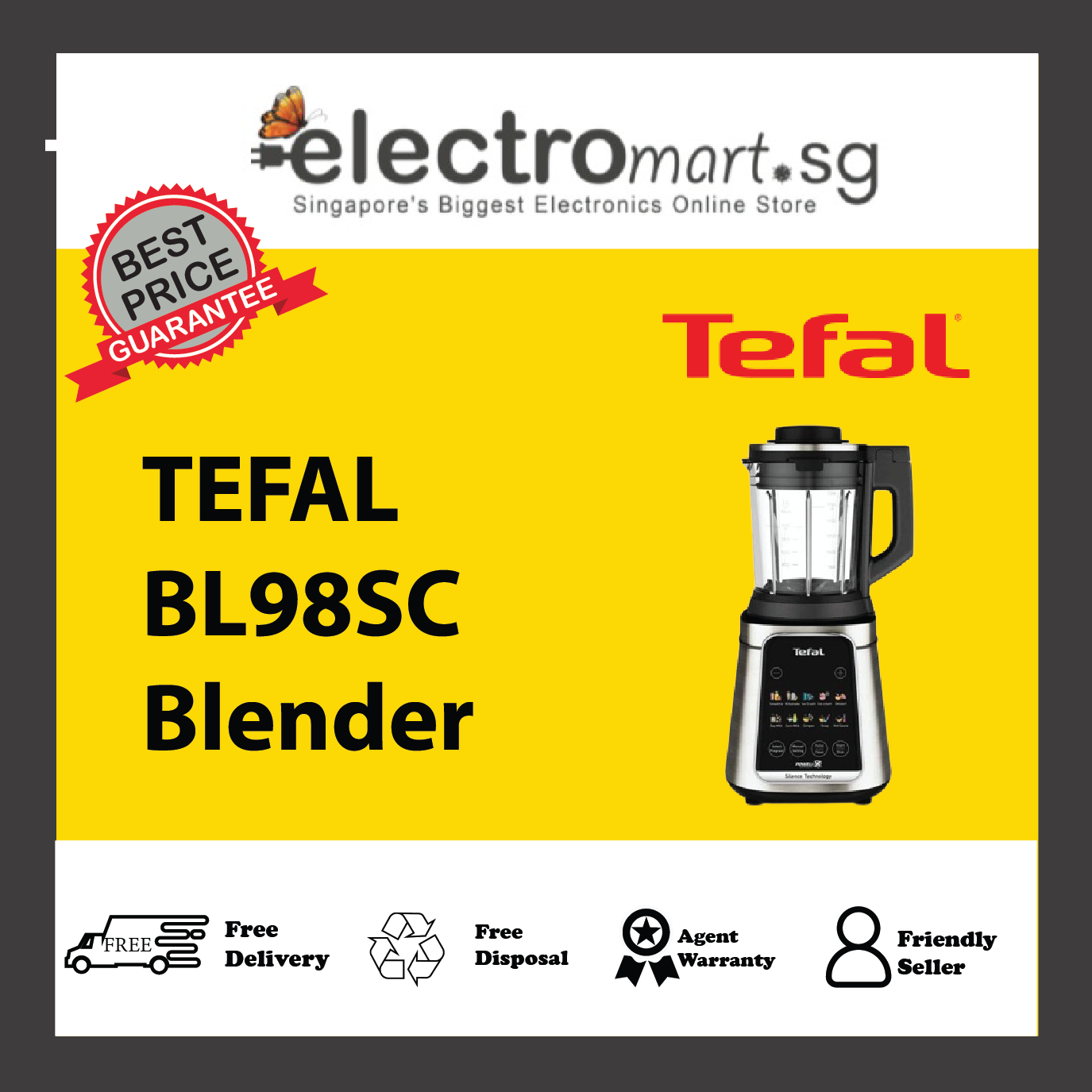 TEFAL BL98SC Ultrablend Silence High-Speed Blender