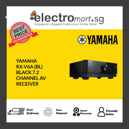 YAMAHA RX-V6A (BL) BLACK 7.2  CHANNEL AV  RECEIVER
