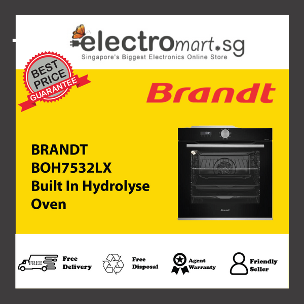 BRANDT BOH7532LX  Built In Hydrolyse  Oven