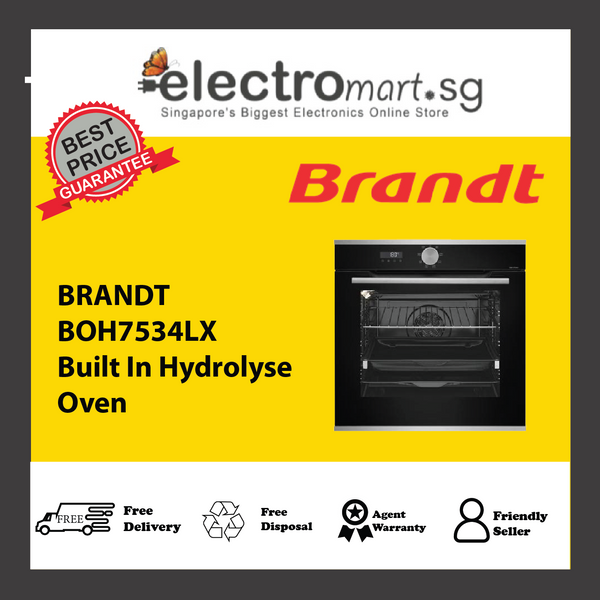 BRANDT BOH7534LX Built In Hydrolyse  Oven