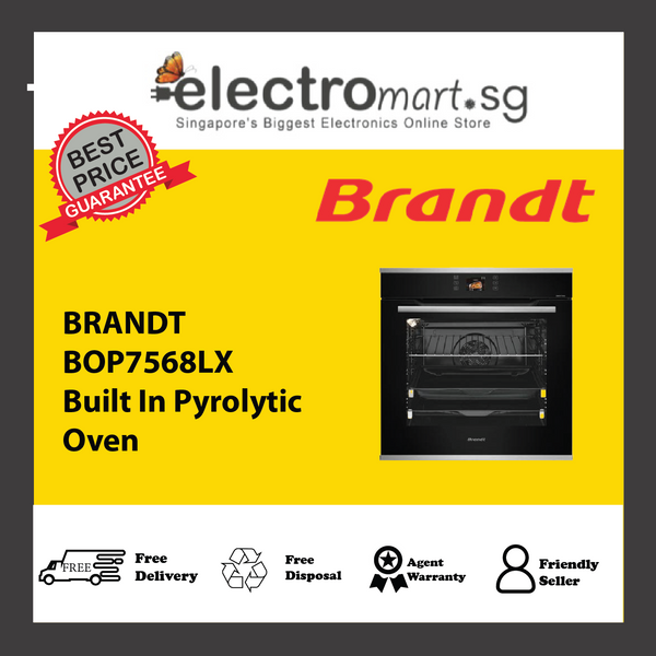 BRANDT BOP7568LX Built In Pyrolytic  Oven