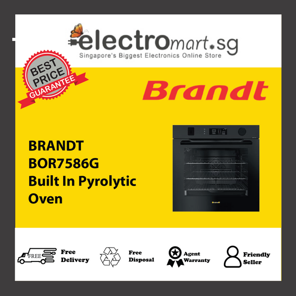 BRANDT BOR7586G Built In Pyrolytic  Oven