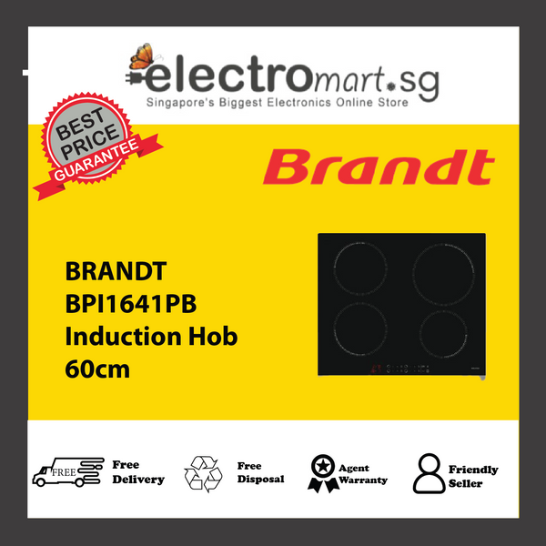 BRANDT BPI1641PB Induction Hob 60cm