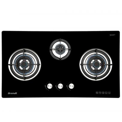 BRANDT TG2293BBP/BBL 3 Burner Gas Hob 90cm