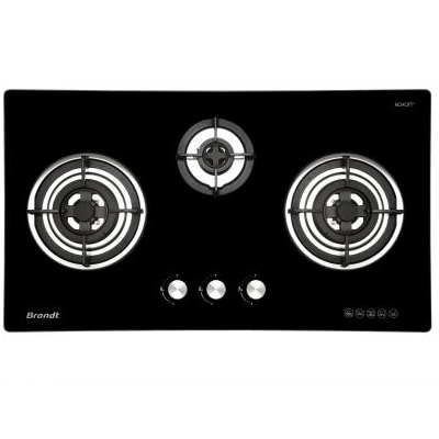 BRANDT TG2293BBP/BBL 3 Burner Gas Hob 90cm
