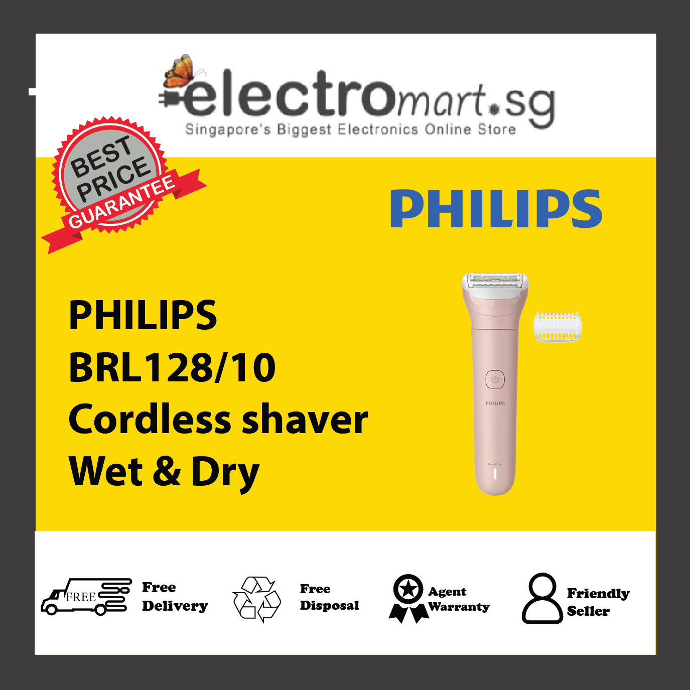 PHILIPS BRL128/10 Cordless shaver Wet & Dry