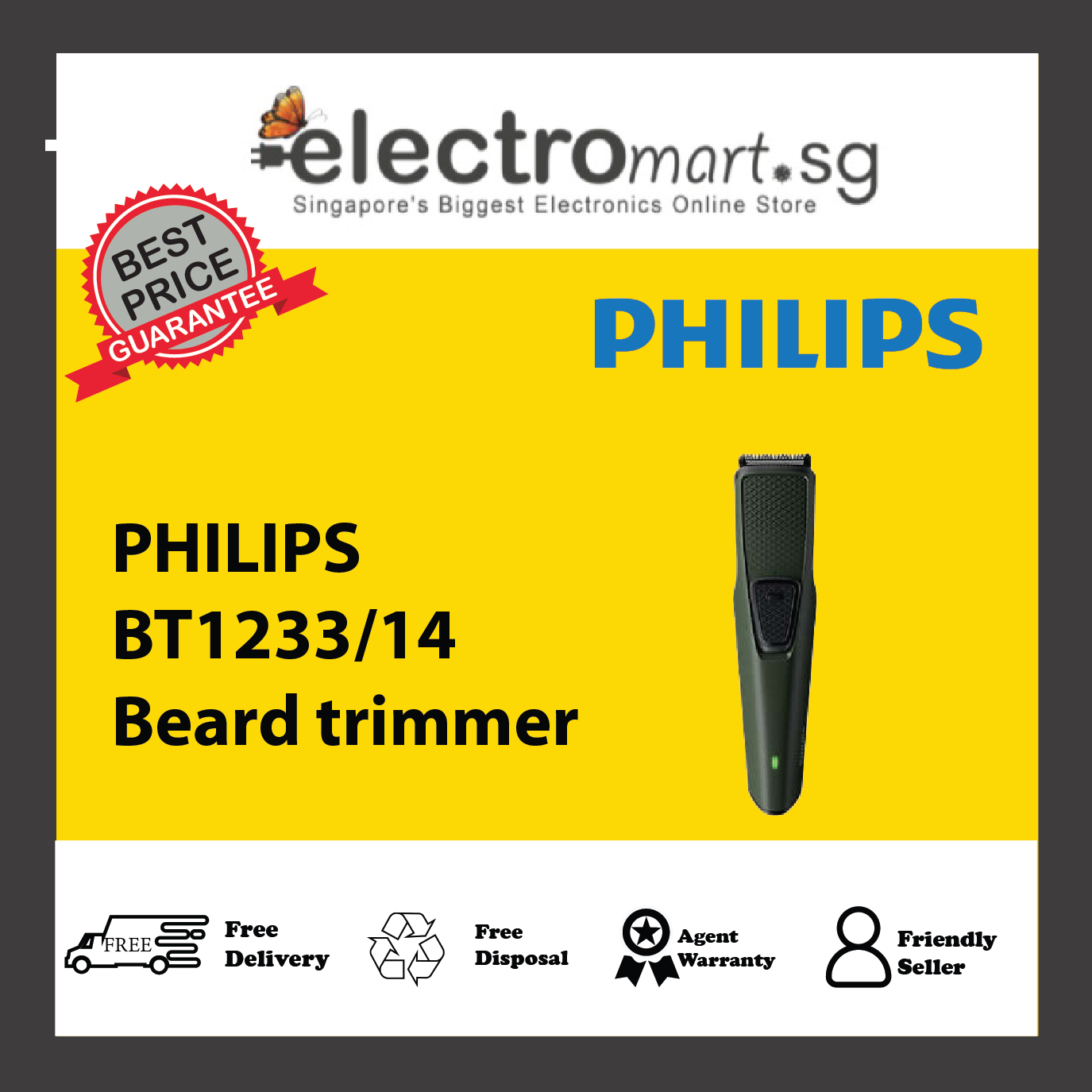 PHILIPS BT1233/14 Beard trimmer