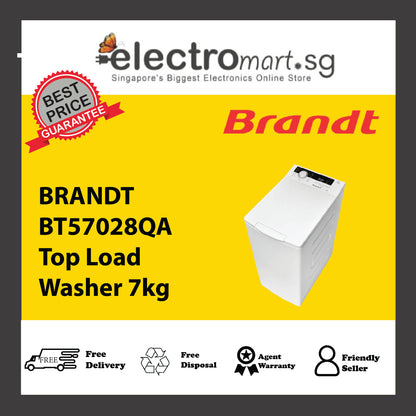 BRANDT BT57028QA Top Load  Washer 7kg