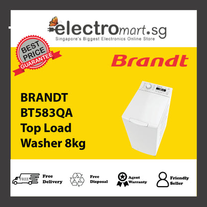 BRANDT BT583QA Top Load  Washer 8kg