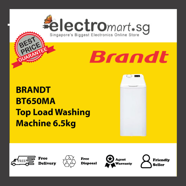 BRANDT BT650MA Top Load Washing  Machine 6.5kg