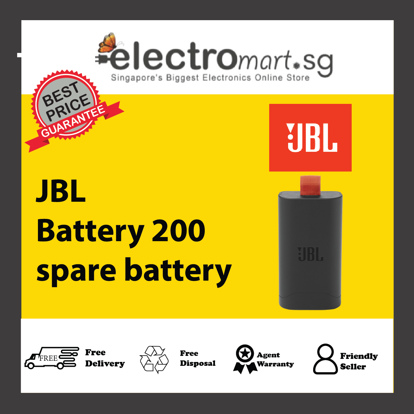 JBL Battery 200 - compatible with the PartyBox Club 120