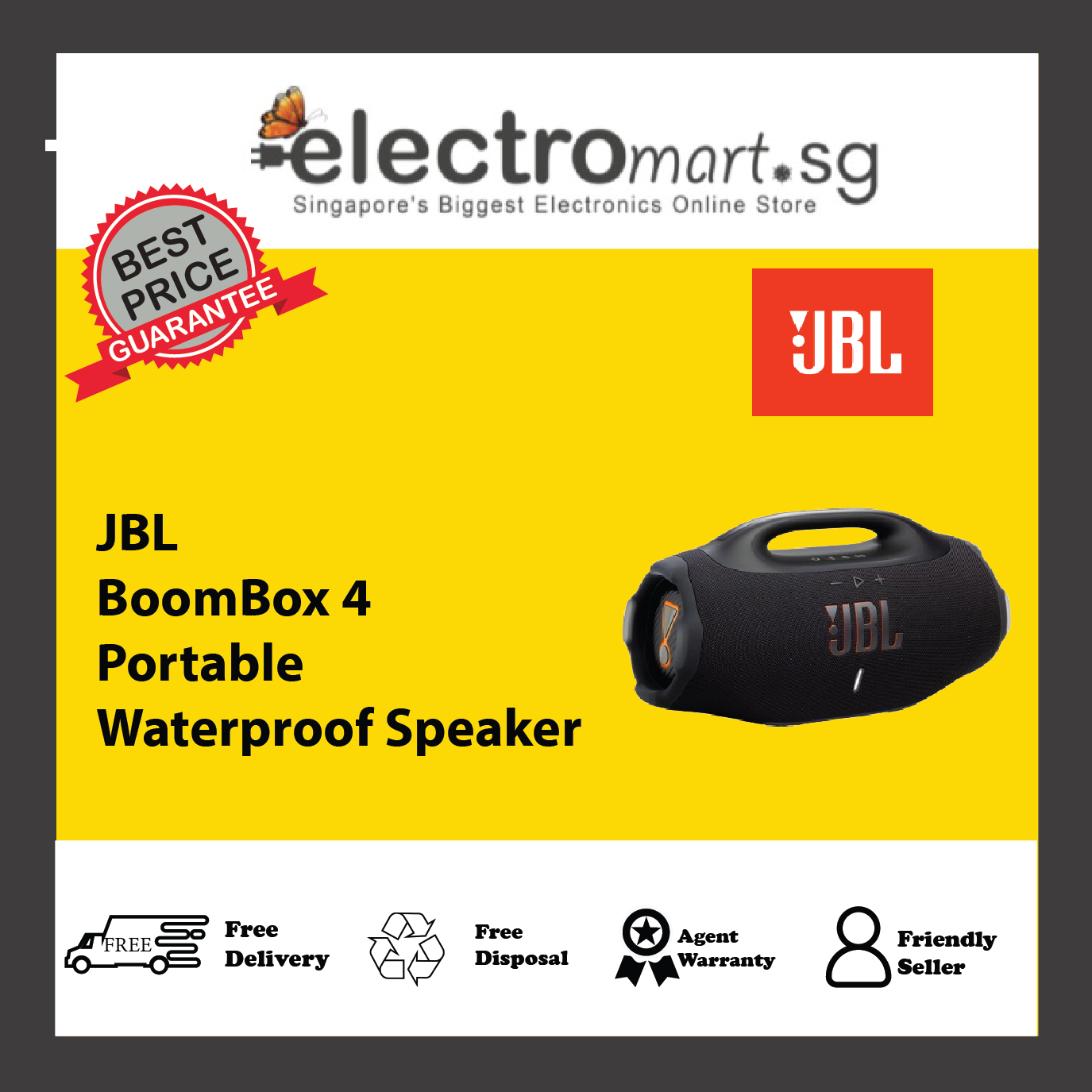 JBL BoomBox 4 Portable Waterproof Speaker