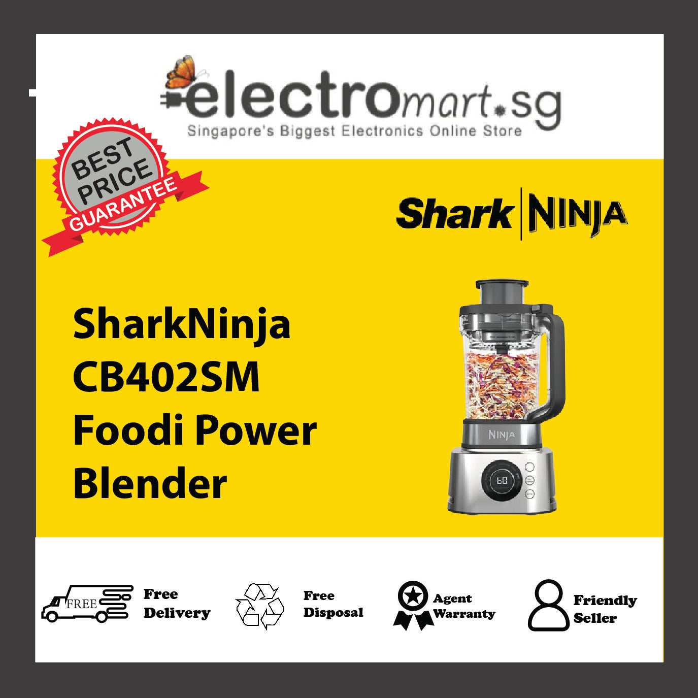 SharkNinja CB402SM Foodi Power Blender