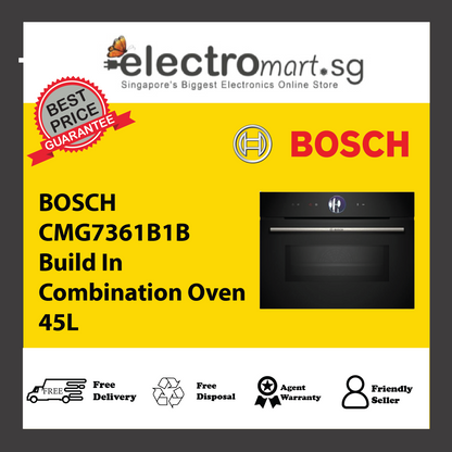 BOSCH CMG7361B1B Build In Combination Oven 45L