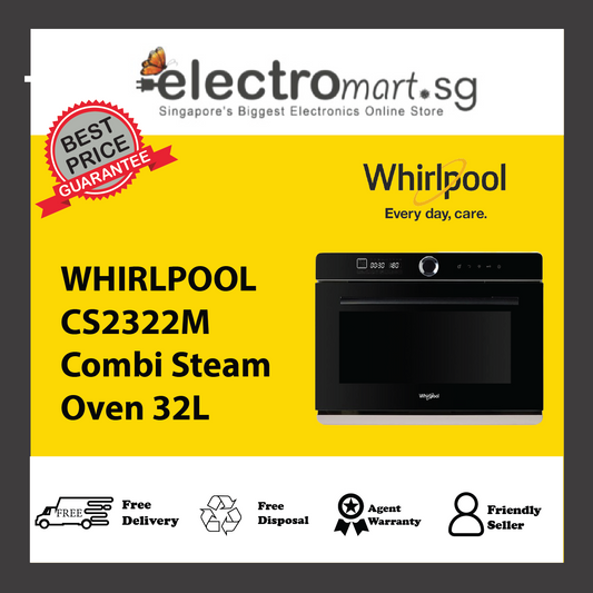 WHIRLPOOL CS2322M Combi Steam Oven 32L