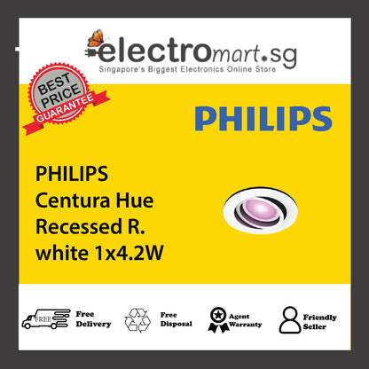 PHILIPS Centura Hue Recessed R. white 1x4.2W
