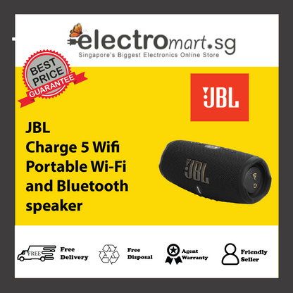 JBL Charge 5 Wifi Portable Wi-Fi and Bluetooth speaker