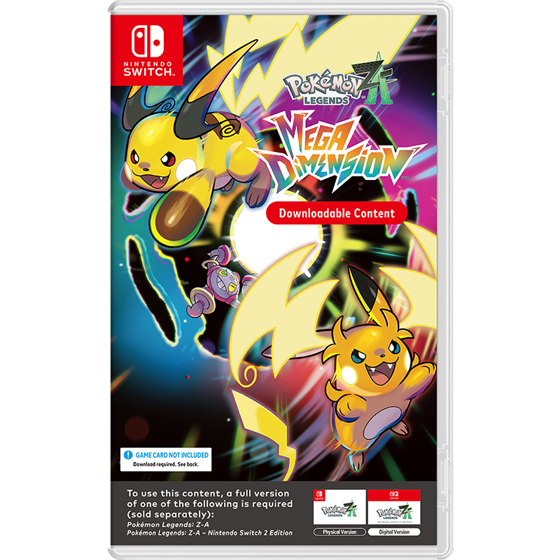 Nintendo Pokemon Legends Z-A Mega Dimension DL Code In Box