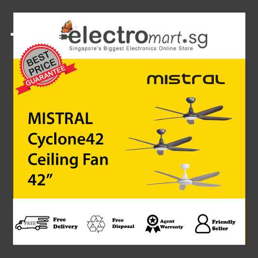 MISTRAL Cyclone42 Ceiling Fan 42”