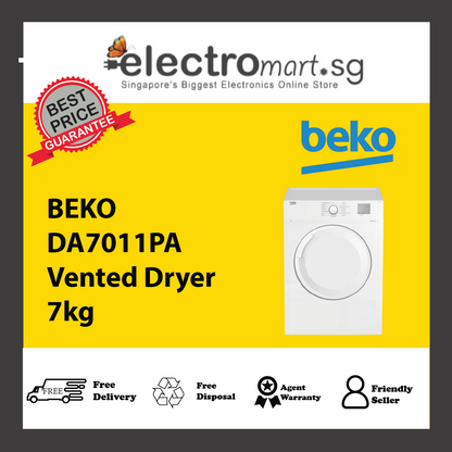 BEKO DA7011PA Vented Dryer 7kg