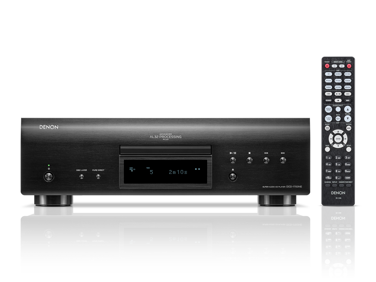 DENON DCD-1700NEBKE2 CD/SACD player with Advanced AL32 Processing Plus