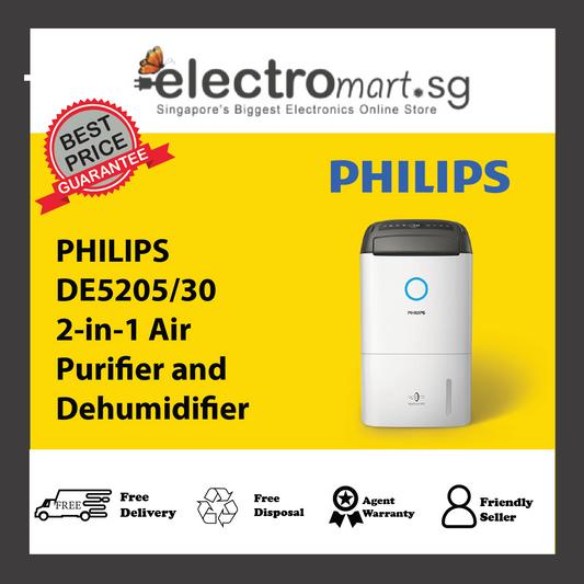 PHILIPS DE5205/30 2-in-1 Air  Purifier and Dehumidifier