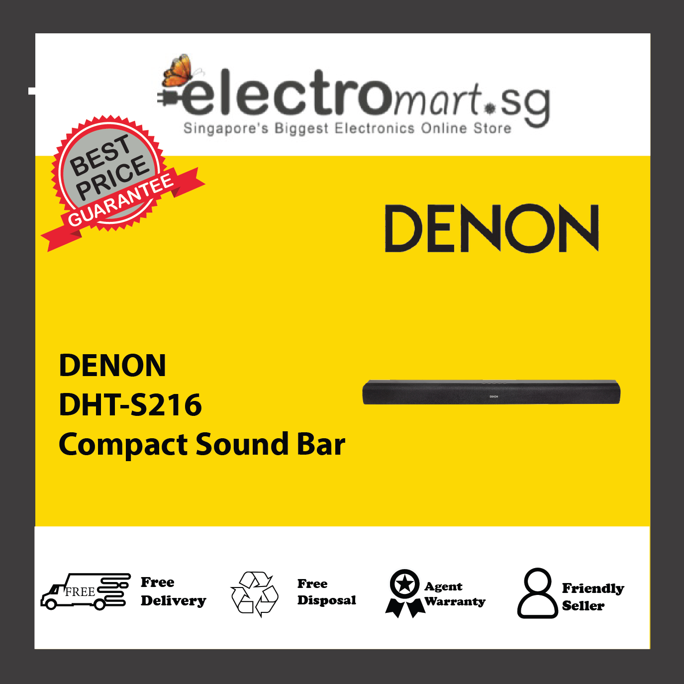 DENON DHT-S216 Compact Sound Bar