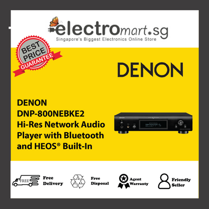 DENON DNP-800NEBKE2 Hi-Res Network Audio Player with Bluetooth and HEOS® Built-In