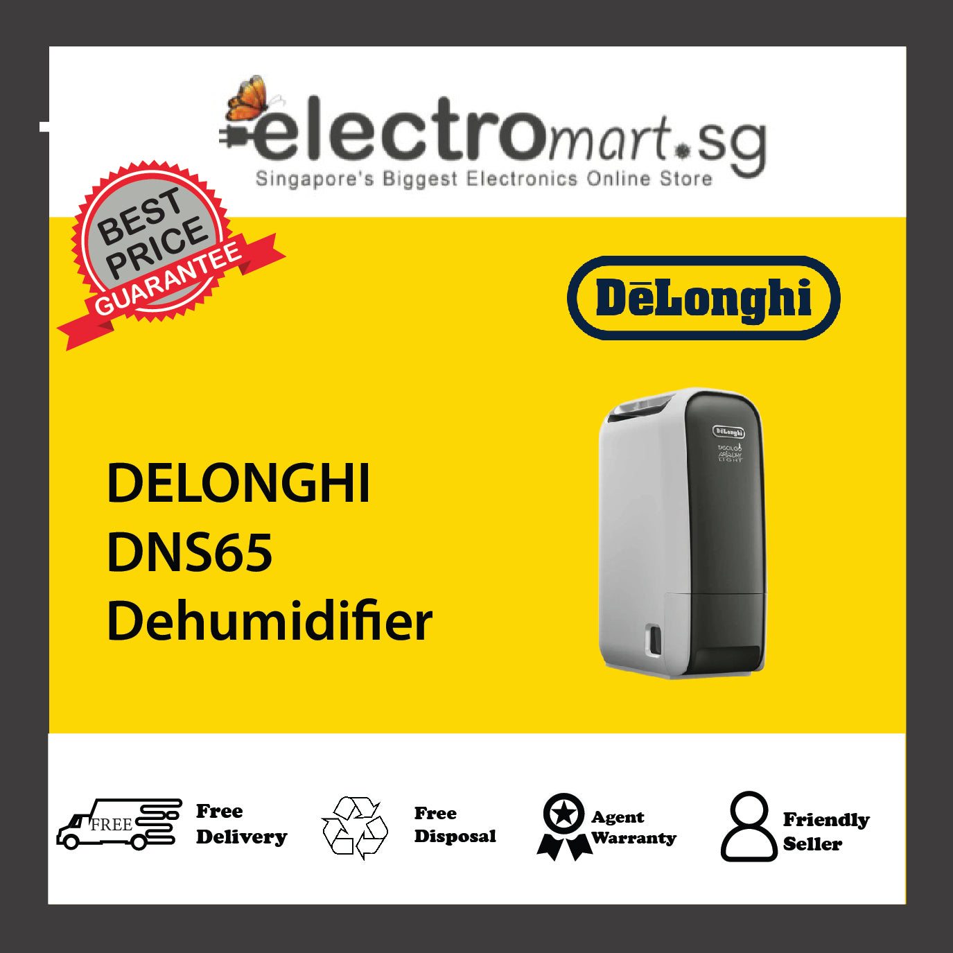 DELONGHI DNS65 Dehumidifier