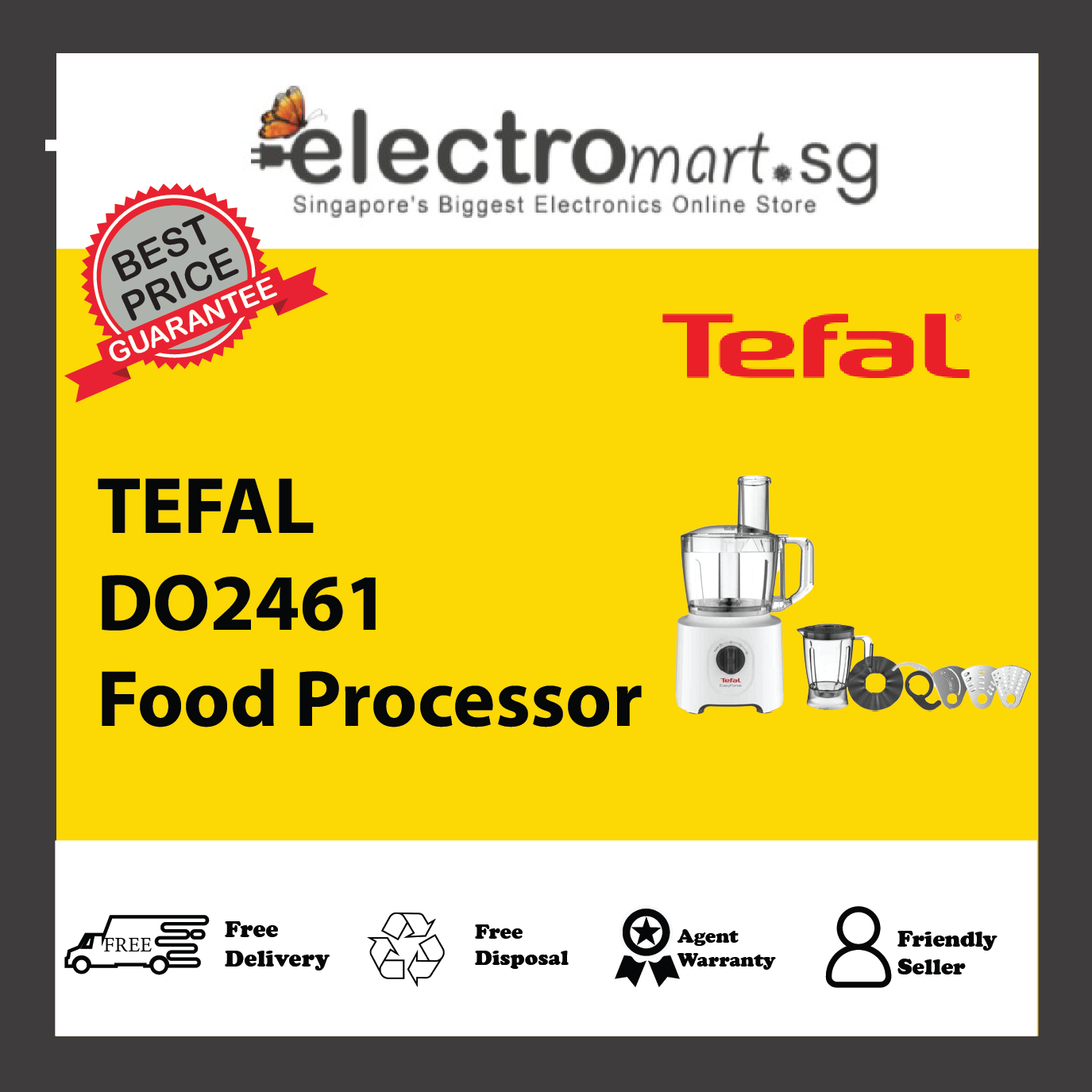 TEFAL DO2461 Easyforce Multifunction Food Processor