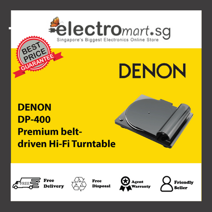 DENON DP-400 Premium belt- driven Hi-Fi Turntable