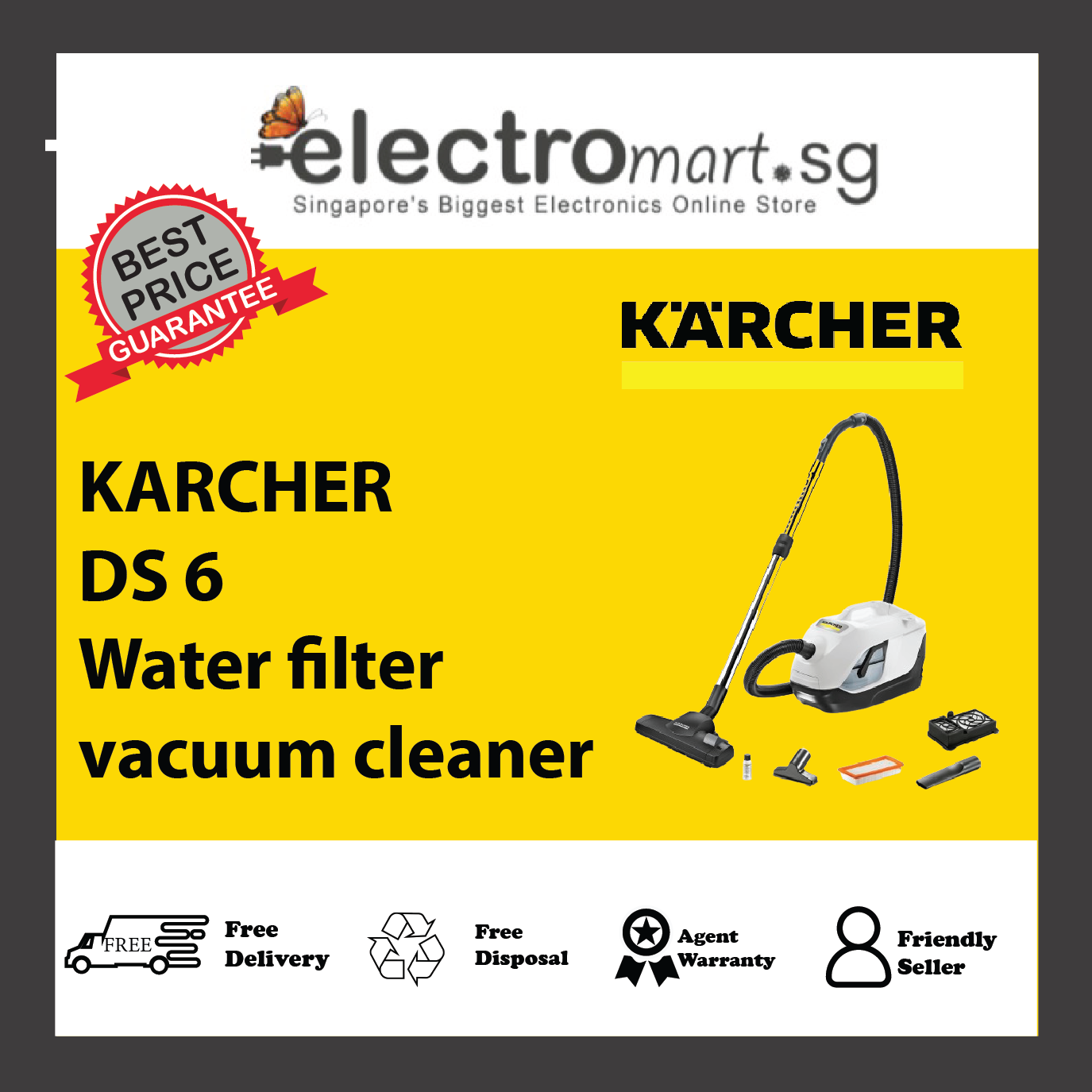 KARCHER DS 6 Water filter vacuum cleaner