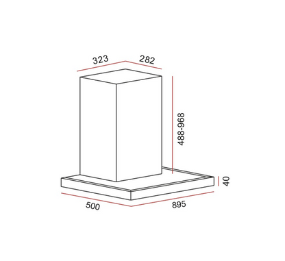 TEKA DSI 90 AD 90cm Chimney Hood