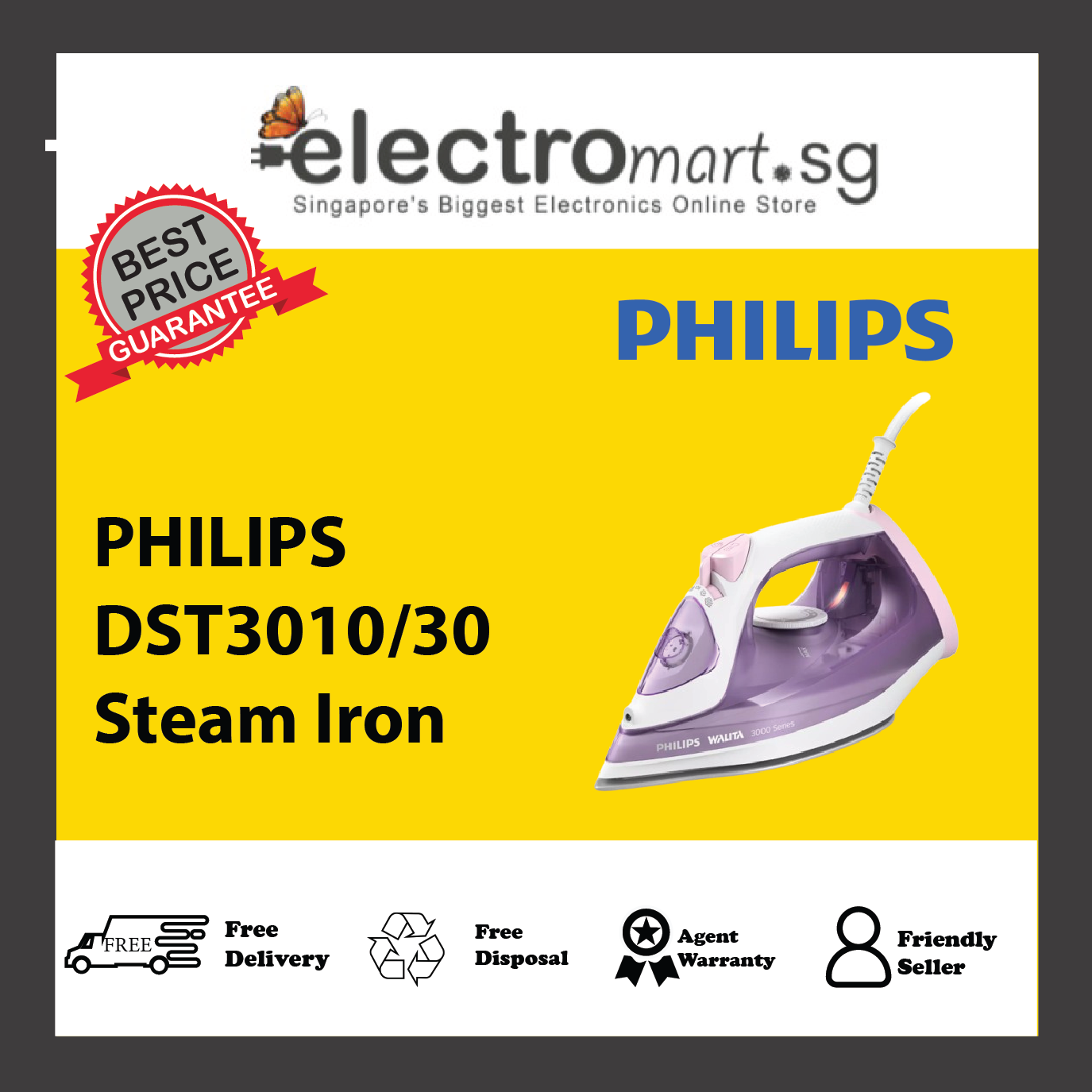 PHILIPS DST3010/30 Steam Iron