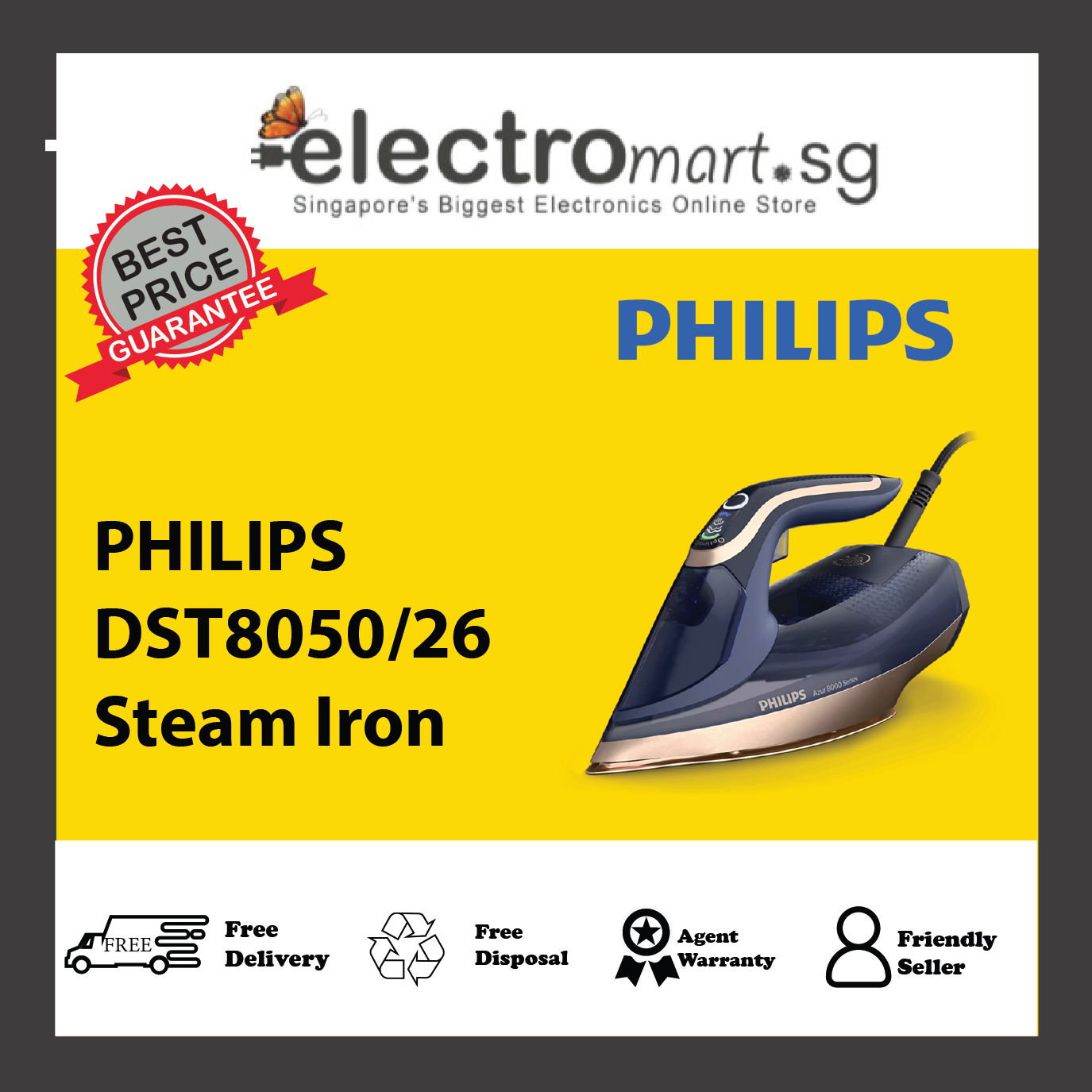 PHILIPS DST8050/26 Steam Iron