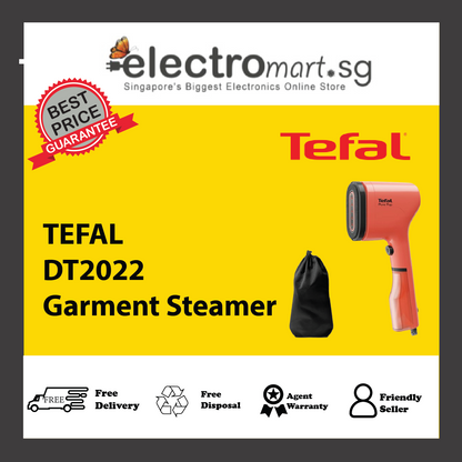 TEFAL DT2022 Pure Pop Handheld Garment Steamer - Red