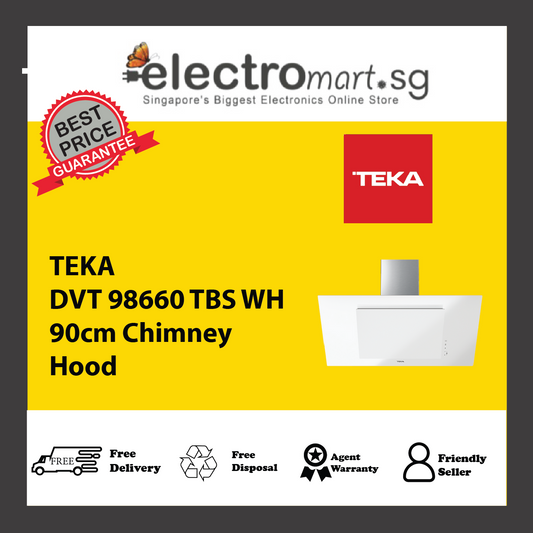 TEKA DVT 98660 TBS WH 90cm Chimney Hood
