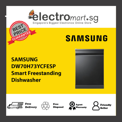 SAMSUNG DW70H73YCFESP Smart Freestanding Dishwasher