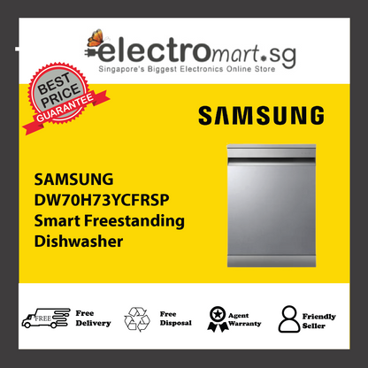 SAMSUNG DW70H73YCFRSP Smart Freestanding Dishwasher