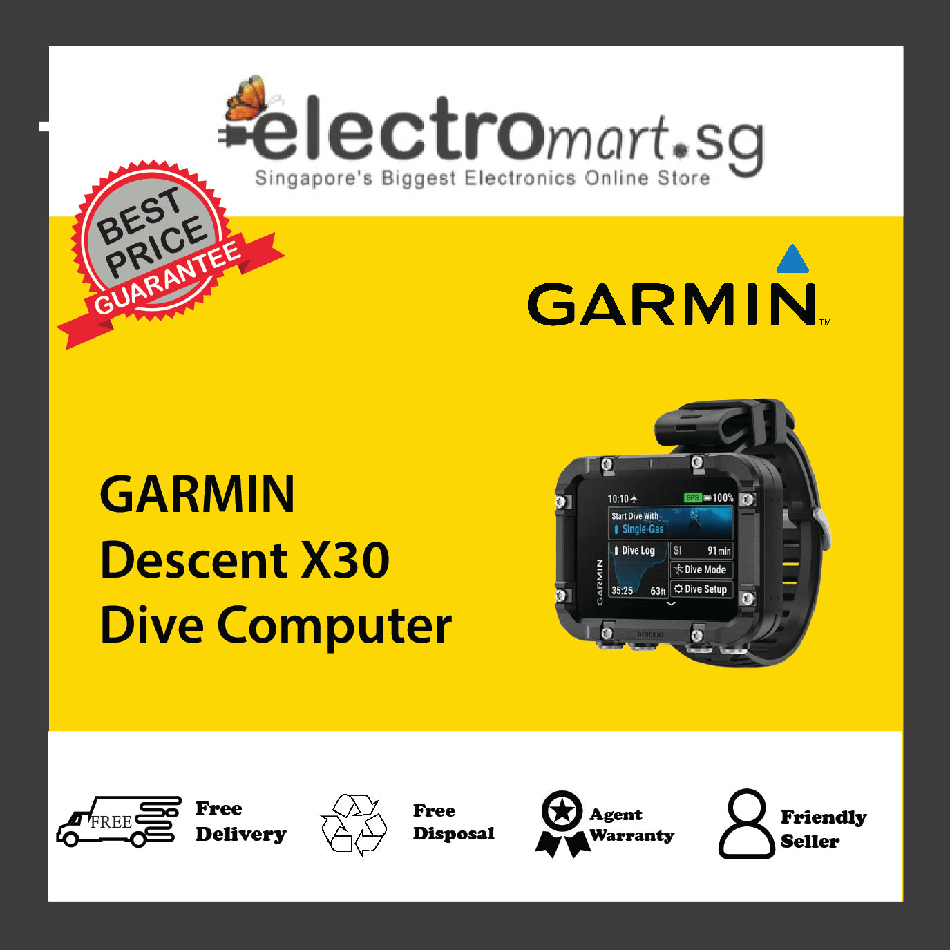 GARMIN Descent X30 Dive Computer