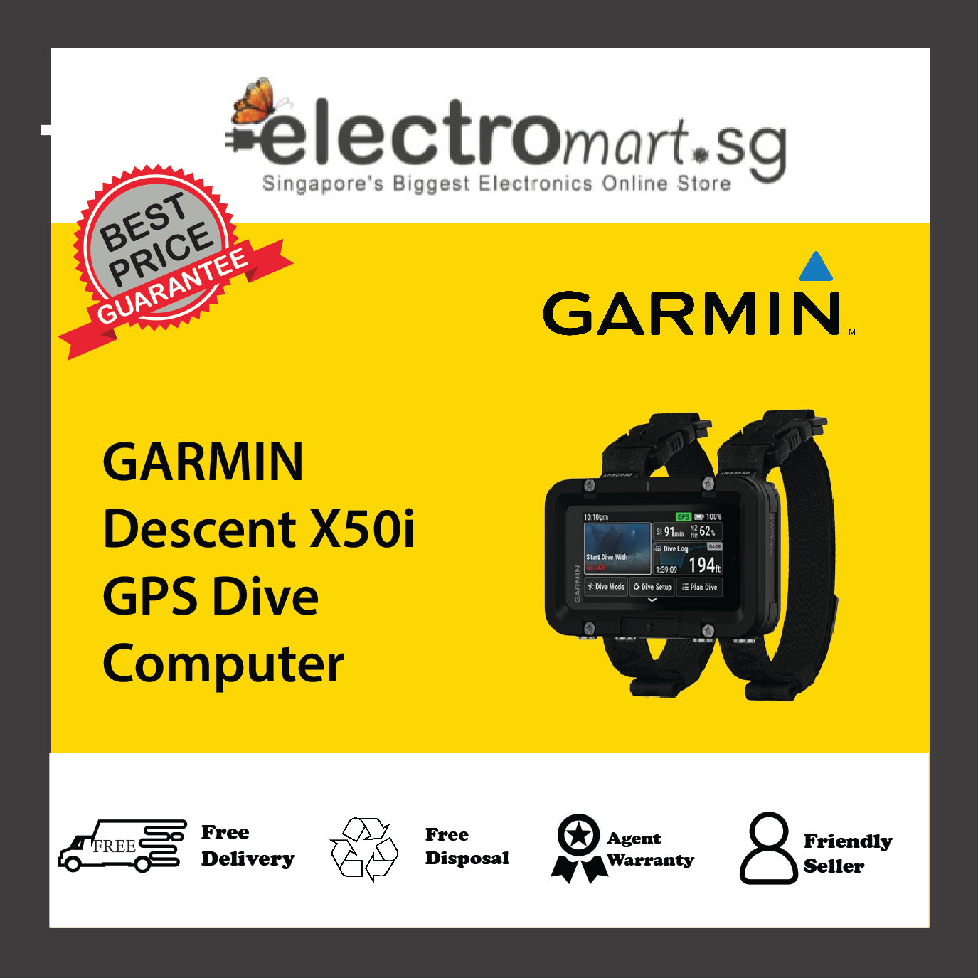 GARMIN Descent X50i GPS Dive Computer