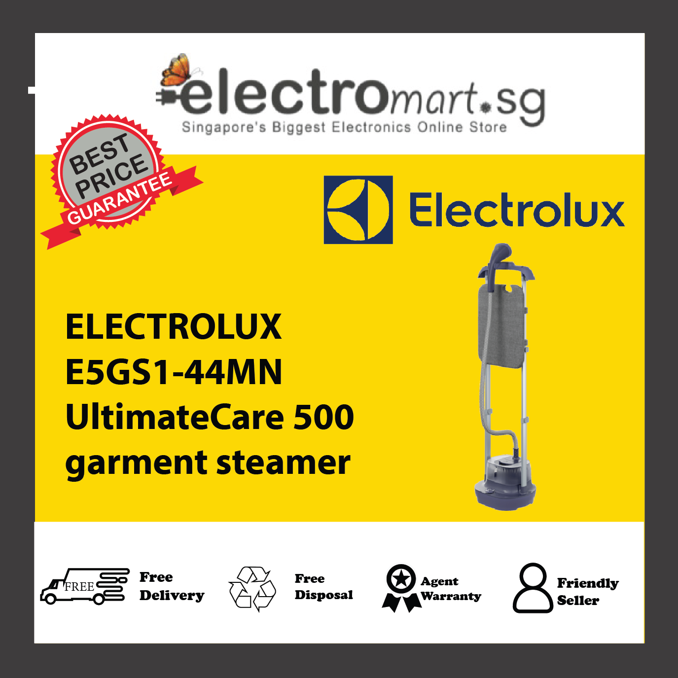 ELECTROLUX E5GS1-44MN UltimateCare 500 garment steamer