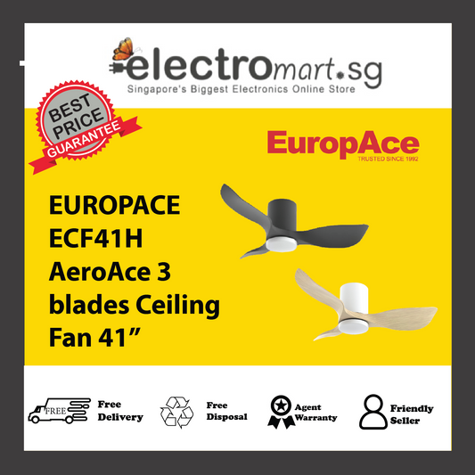EUROPACE ECF41H AeroAce 3 blades Ceiling Fan 41”